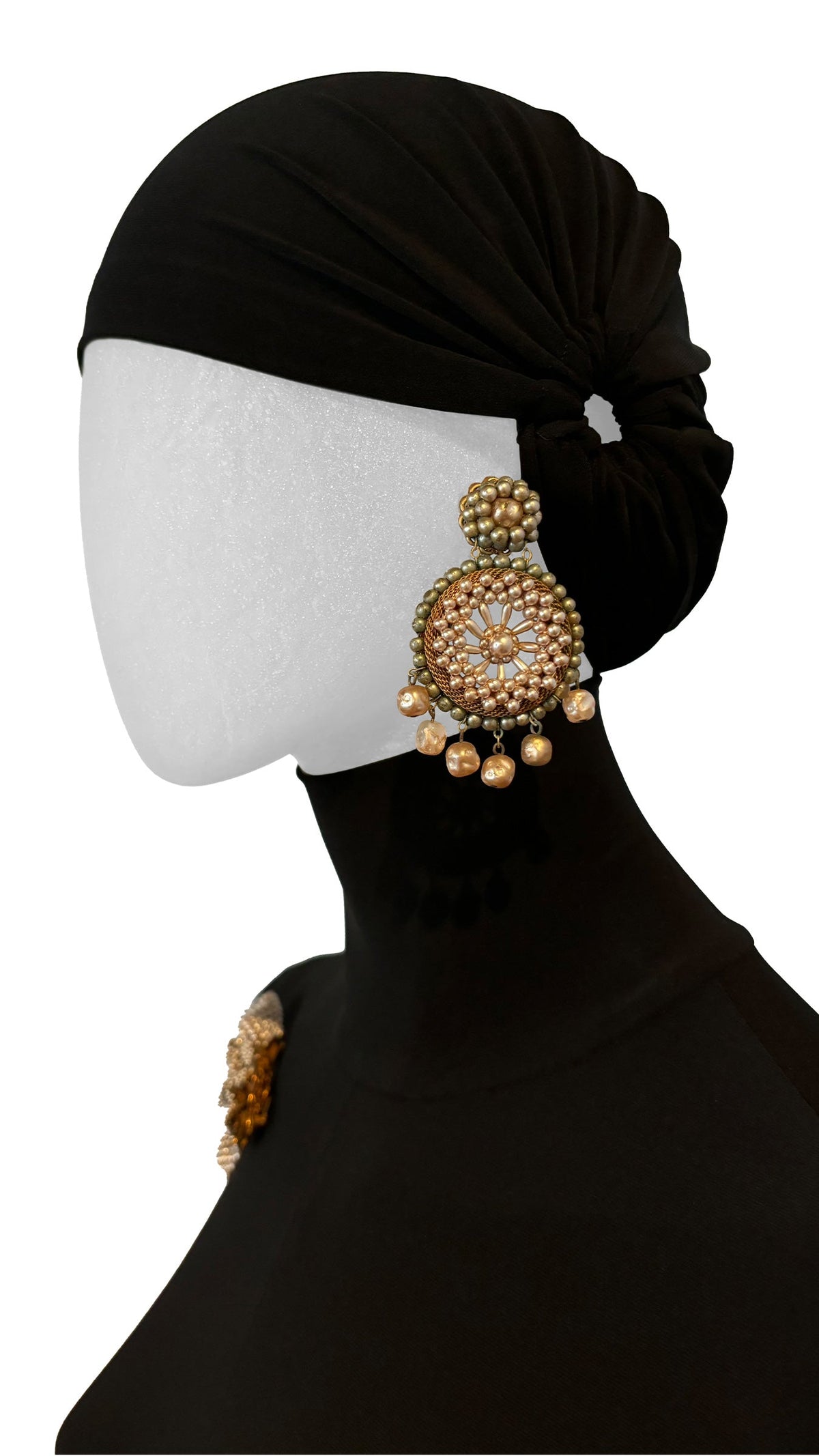 MIRIAM HASKELL BEADED BRACELET AND EARRING SET OF 3  | Norma Kamali Women