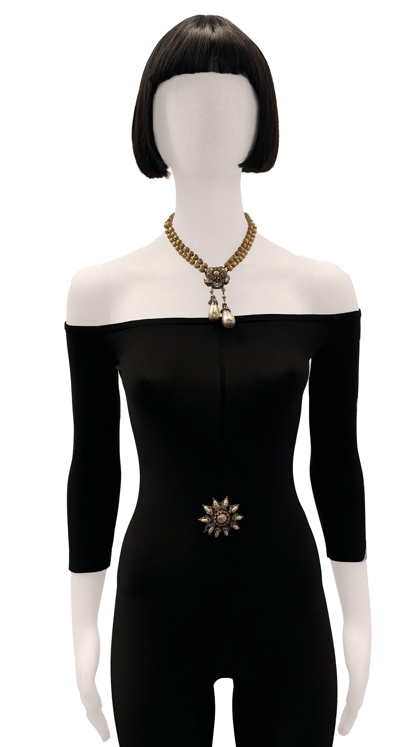 MIRIAM HASKELL BEADED BROOCH  | Norma Kamali Women