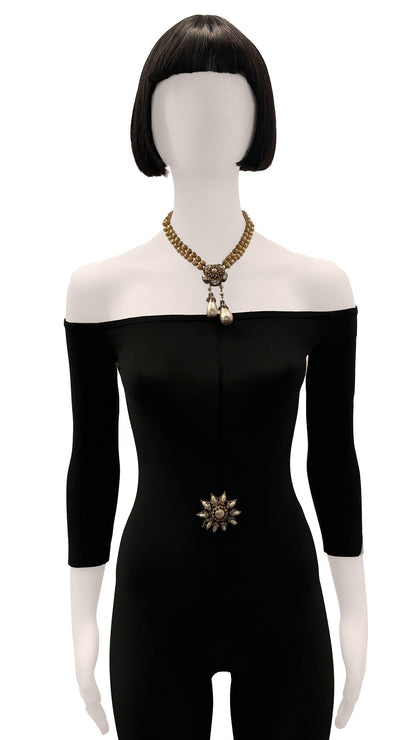 MIRIAM HASKELL BEADED BROOCH  | Norma Kamali Women