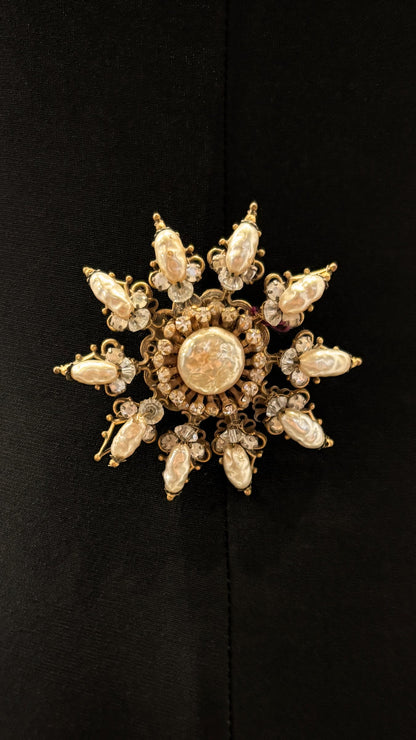 MIRIAM HASKELL BEADED BROOCH  | Norma Kamali Women