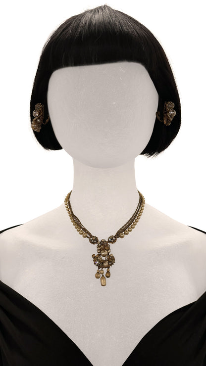 ROBERT DEMARIO BEADED NECKLACE AND EARRINGS SET  | Norma Kamali Women