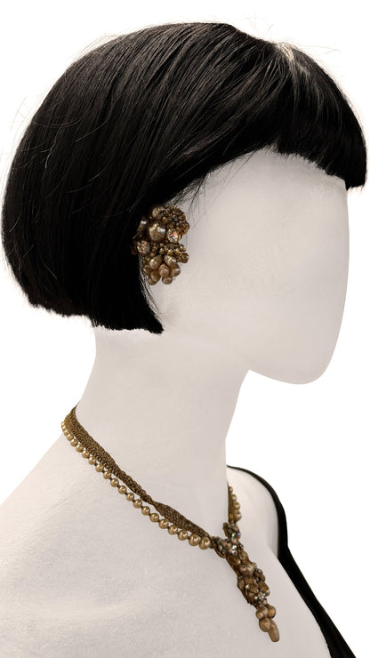 ROBERT DEMARIO BEADED NECKLACE AND EARRINGS SET  | Norma Kamali Women