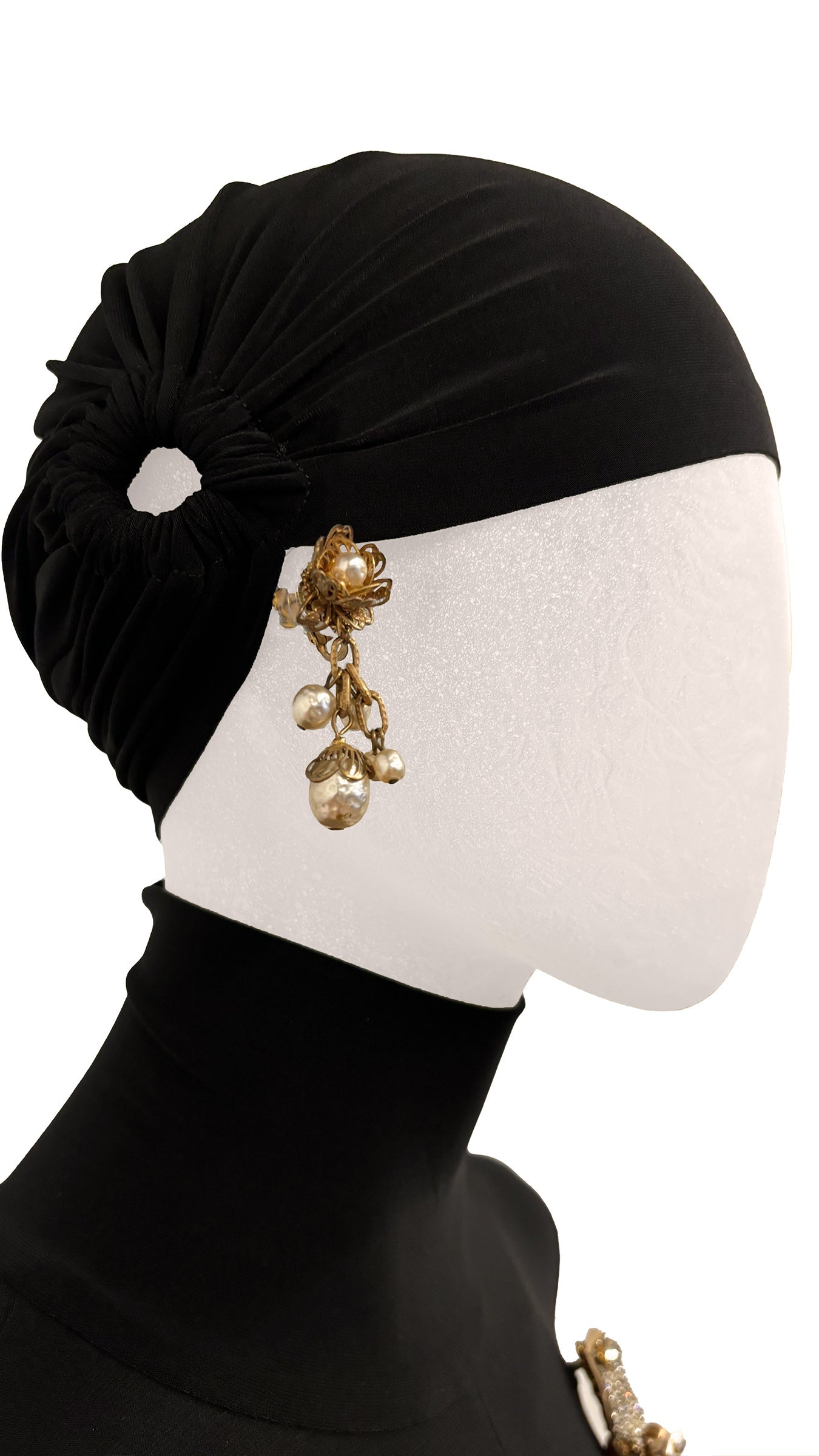 MIRIAM HASKELL BEAD/STONE BROOCH AND EARRINGS SET  | Norma Kamali Women