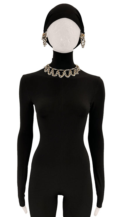 MIRIAM HASKELL BEADED EARRINGS AND NECKLACE SET  | Norma Kamali Women