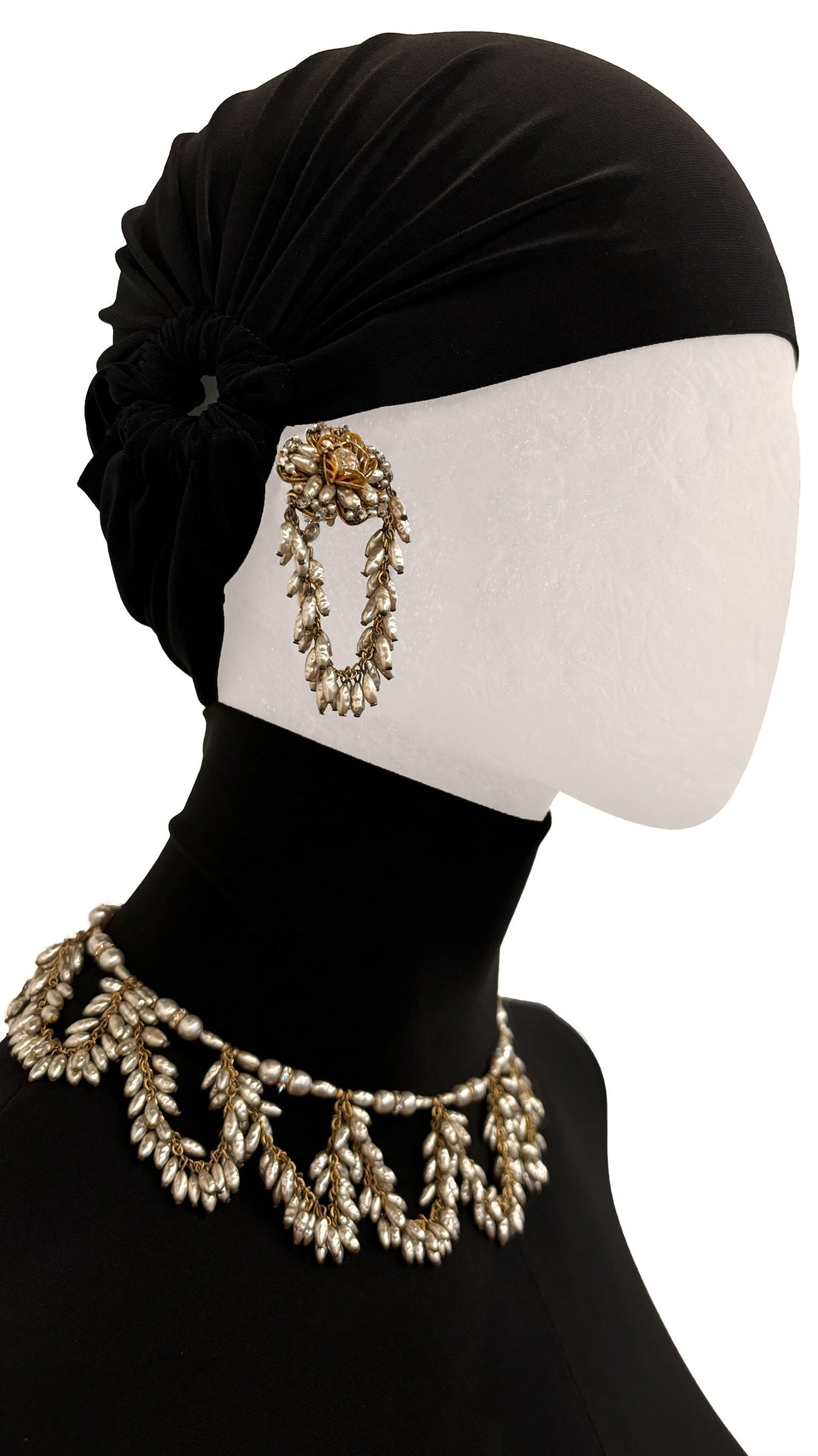 MIRIAM HASKELL BEADED EARRINGS AND NECKLACE SET  | Norma Kamali Women