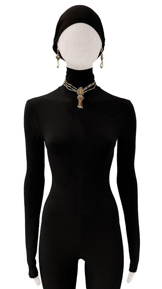 MIRIAM HASKELL BEADED EARRINGS AND DROP NECKLACE SET  | Norma Kamali Women