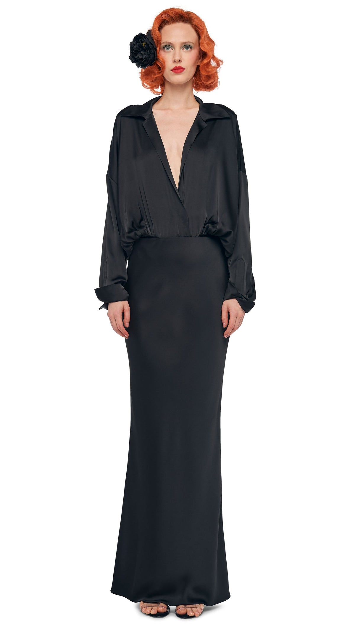 BIAS OBIE SKIRT Black | Norma Kamali Women