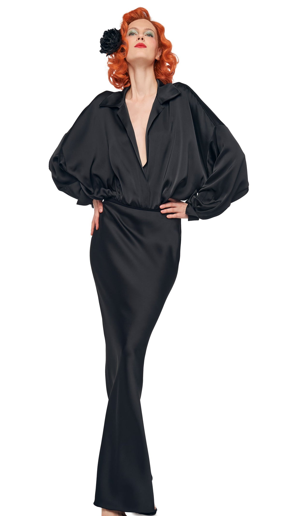 BIAS OBIE SKIRT Black | Norma Kamali Women