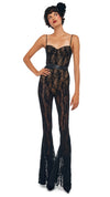 Black Stretch Lace/Nude