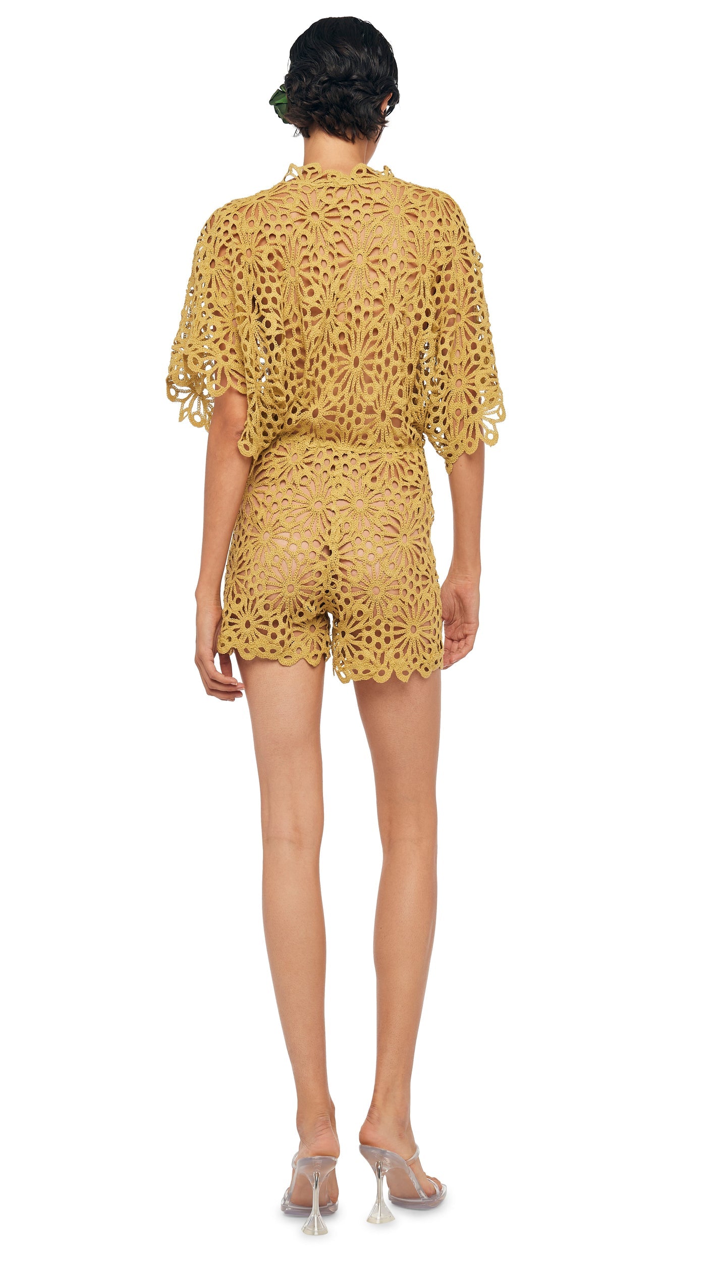 RECTANGLE JUMPSHORT Asparagus | Norma Kamali Women
