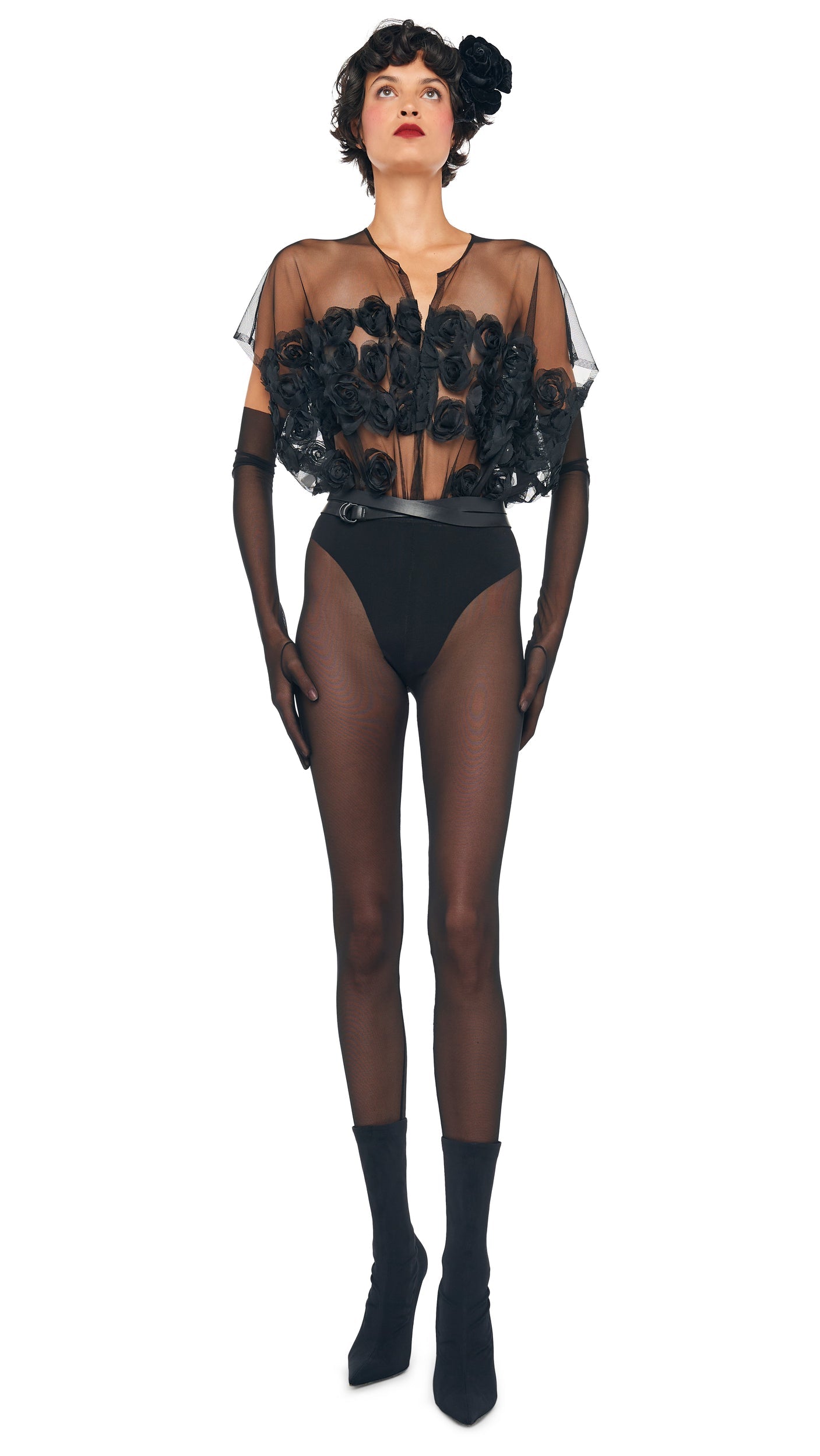 SUPER OS SLEEVELESS BF BODYSUIT Black | Norma Kamali Women