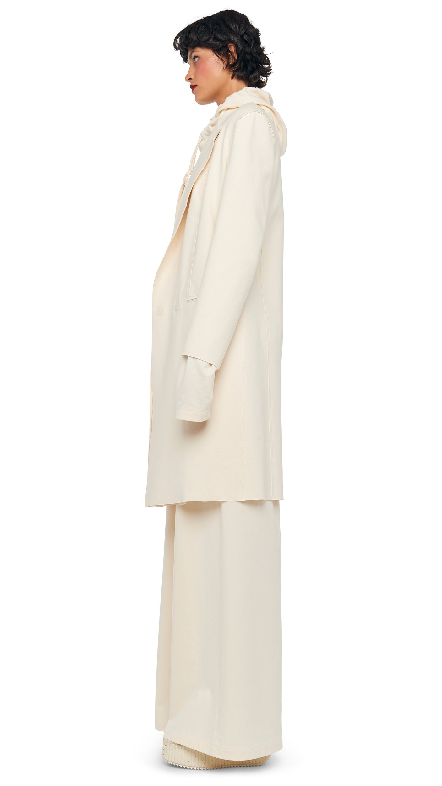 BOYFRIEND ELEPHANT SWEATPANT Cream | Norma Kamali Women