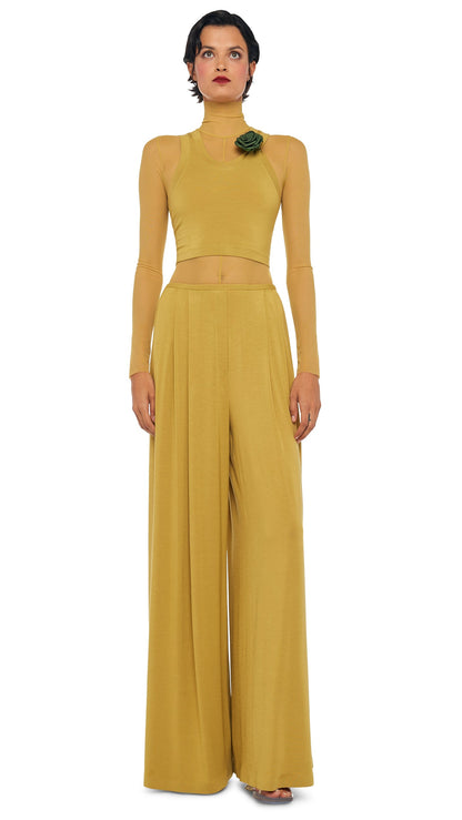 MENS PLEAT PANT Asparagus | Norma Kamali Women