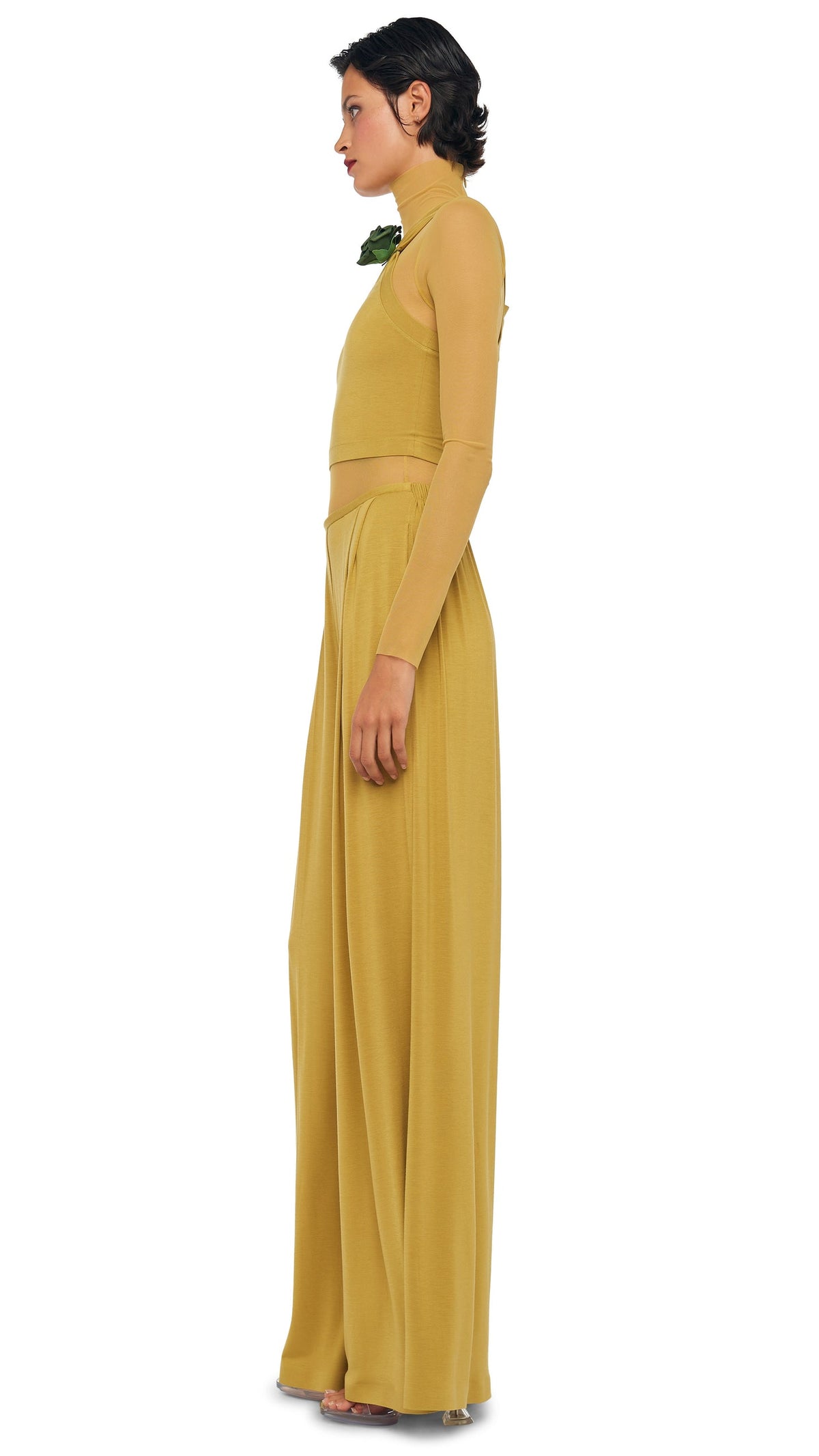MENS PLEAT PANT Asparagus | Norma Kamali Women