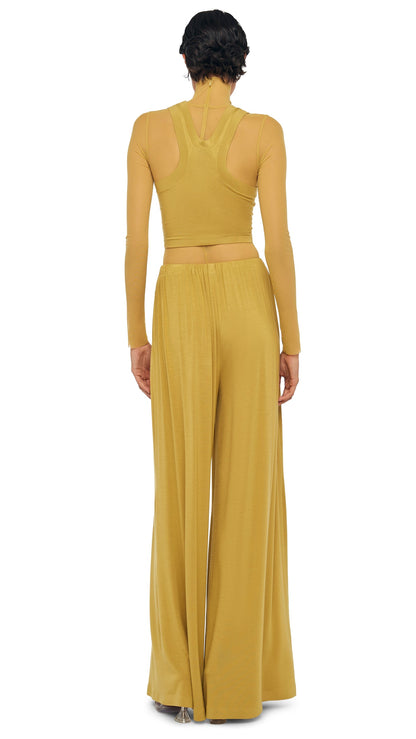 MENS PLEAT PANT Asparagus | Norma Kamali Women