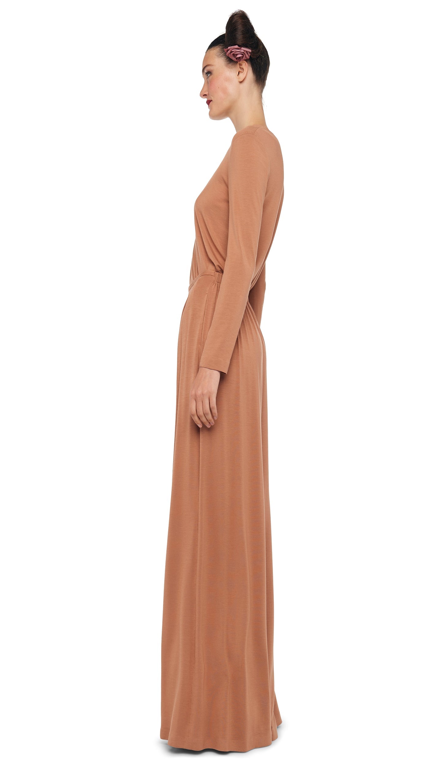 MENS PLEAT PANT Cappuccino | Norma Kamali Women