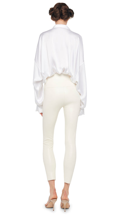LONG LEGGING Cream | Norma Kamali Women