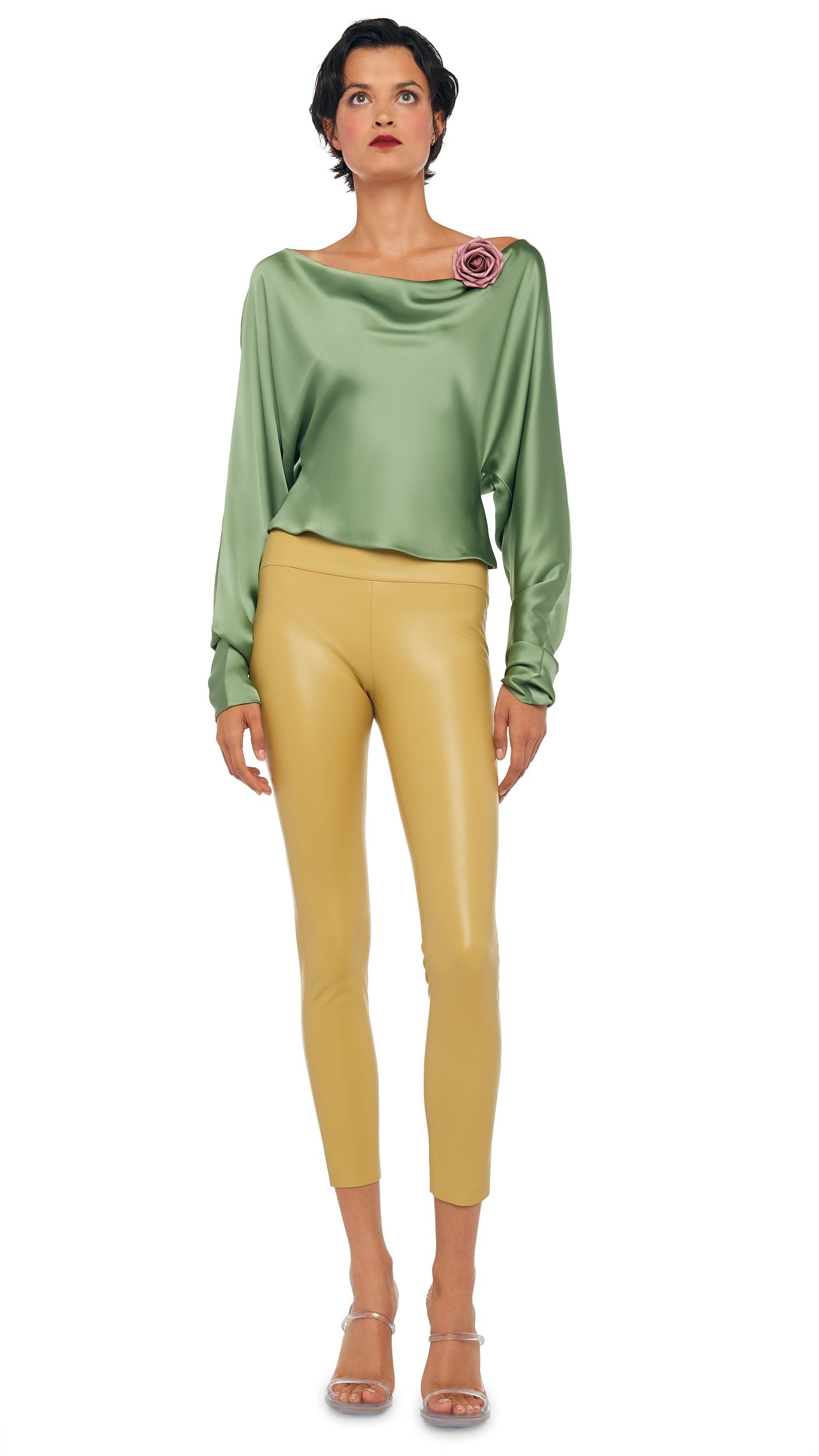 LONG LEGGING Asparagus | Norma Kamali Women
