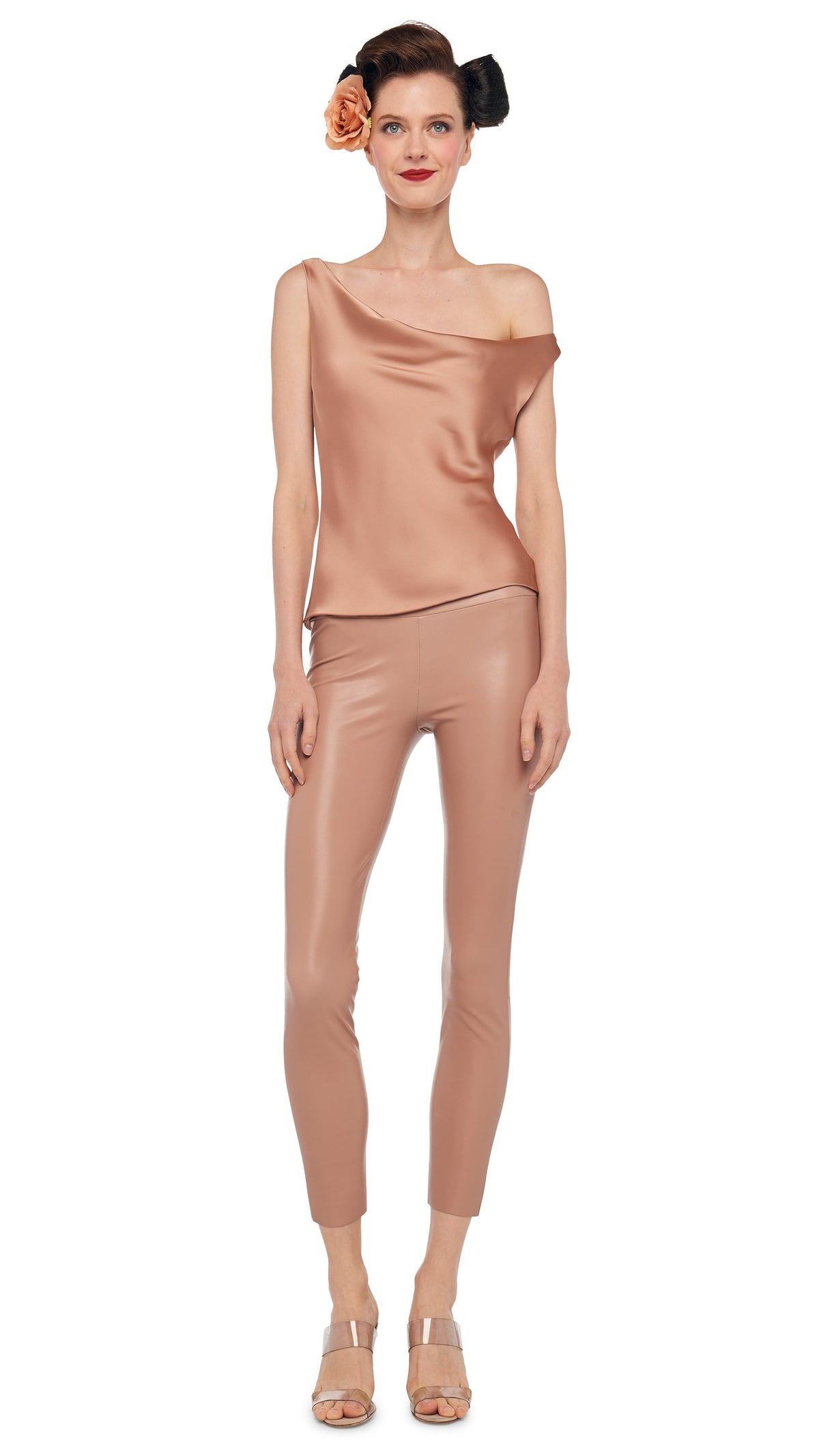 LONG LEGGING Cappuccino | Norma Kamali Women
