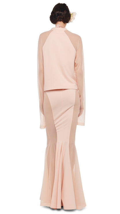 RAGLAN SLEEVE TOP W/ MESH Baby | Norma Kamali Women