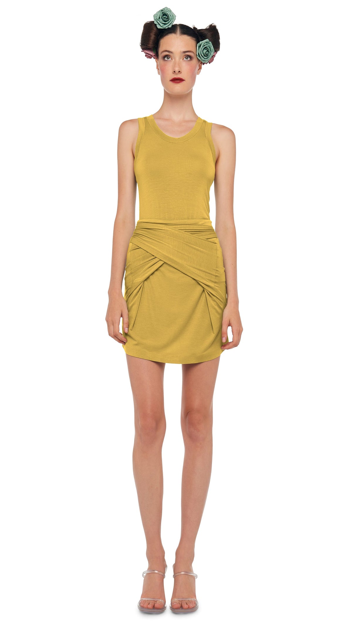 RACER TEE Asparagus | Norma Kamali Women