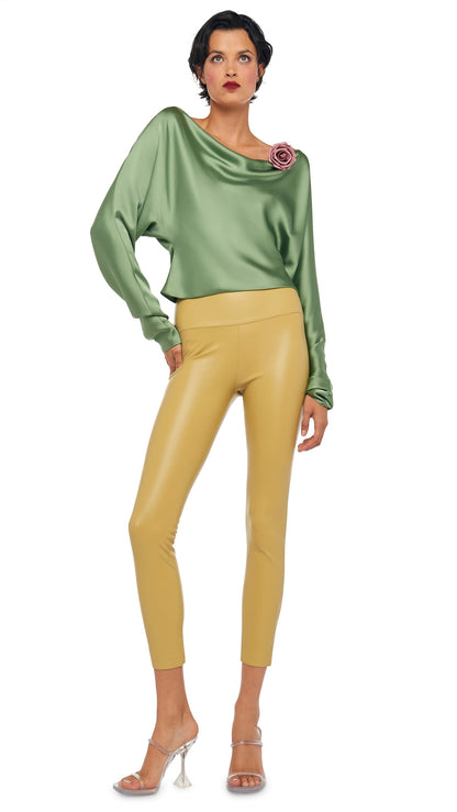 DOLMAN MARIA TOP Vintage Green | Norma Kamali Women