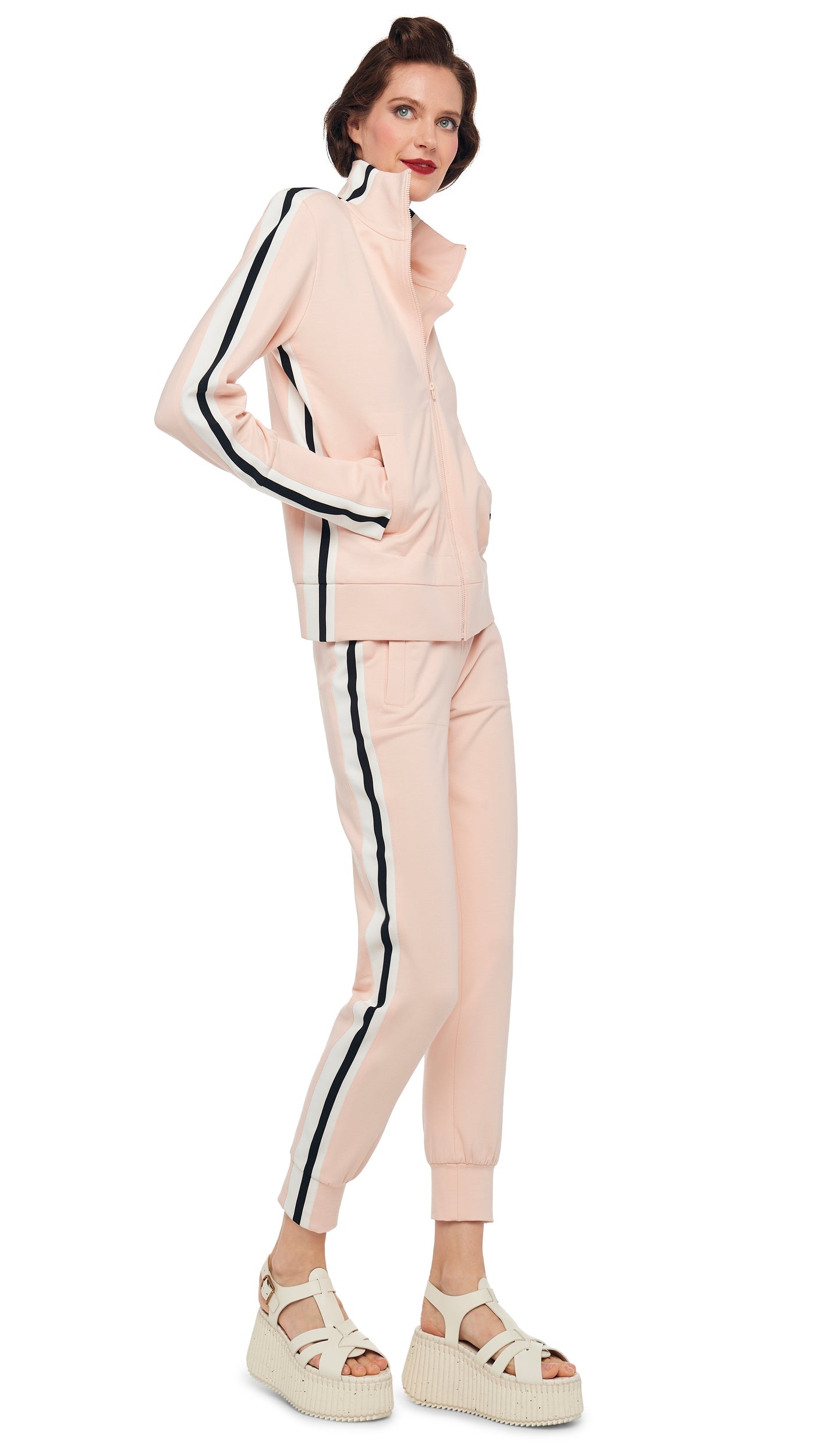 SIDE STRIPE TURTLE JACKET Baby | Norma Kamali Women