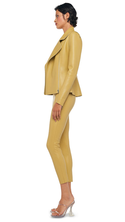 GANG JACKET TO WAIST Asparagus | Norma Kamali Women