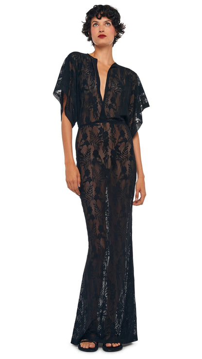 OBIE GOWN Black | Norma Kamali Women