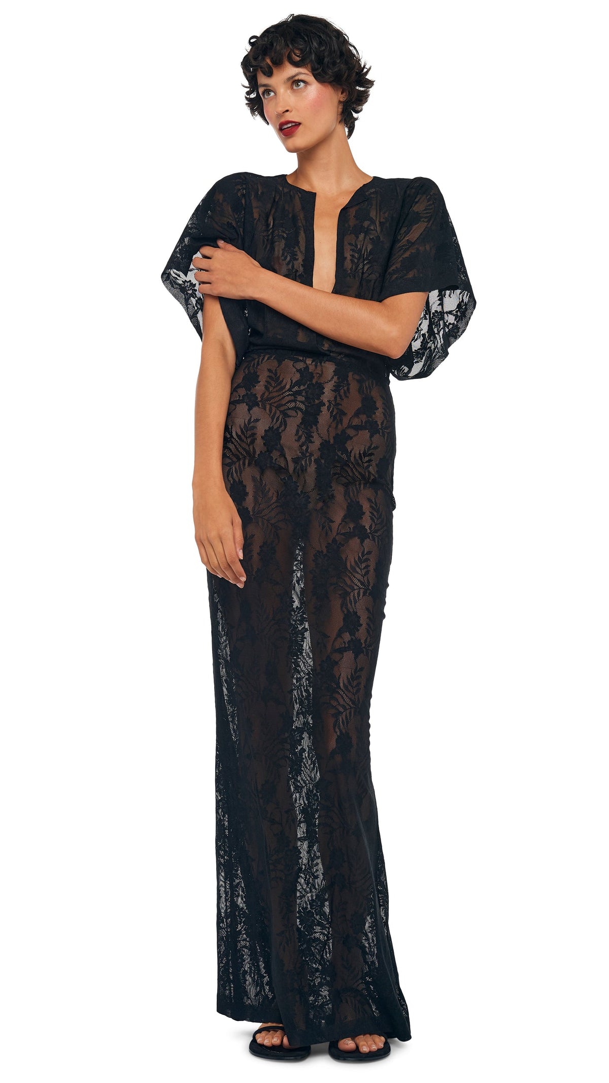 OBIE GOWN Black | Norma Kamali Women
