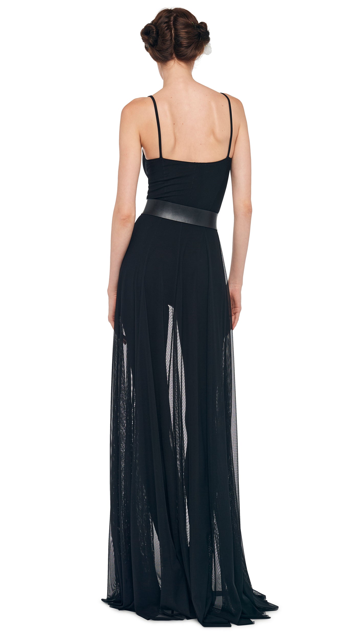 UNDERWIRE GOWN W/ CATSUIT Black | Norma Kamali Women
