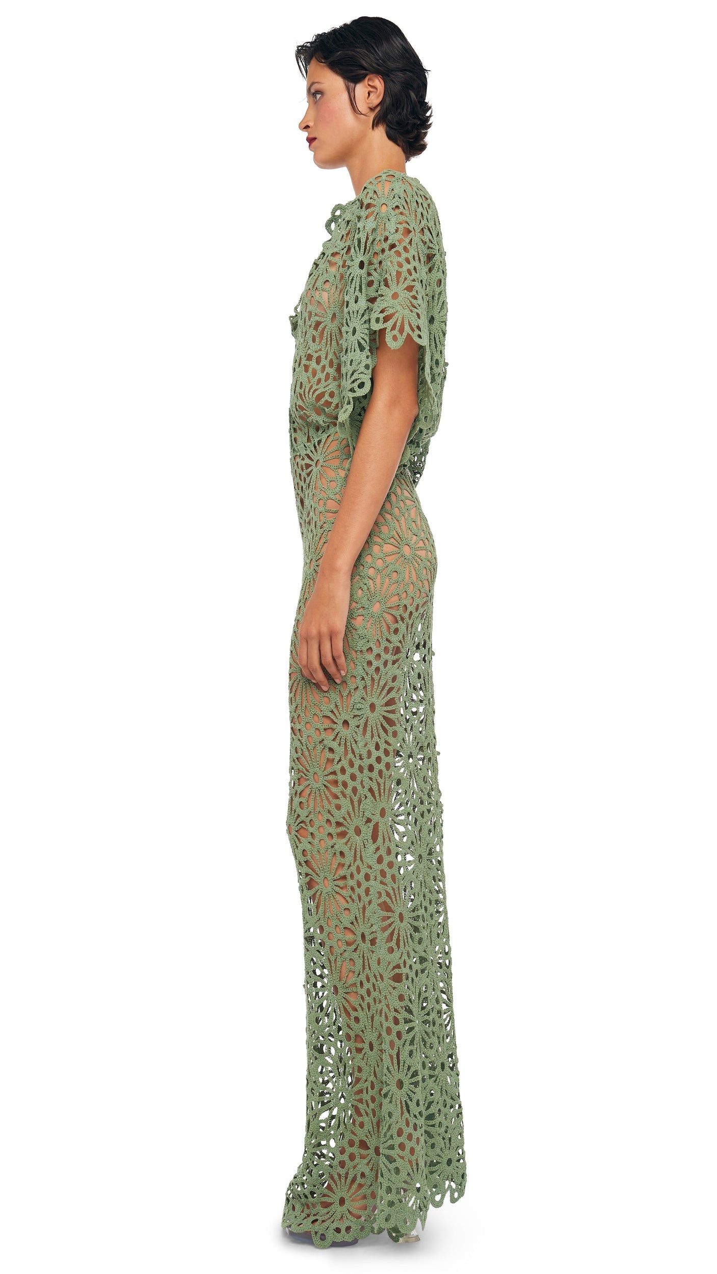 OBIE GOWN Vintage Green | Norma Kamali Women