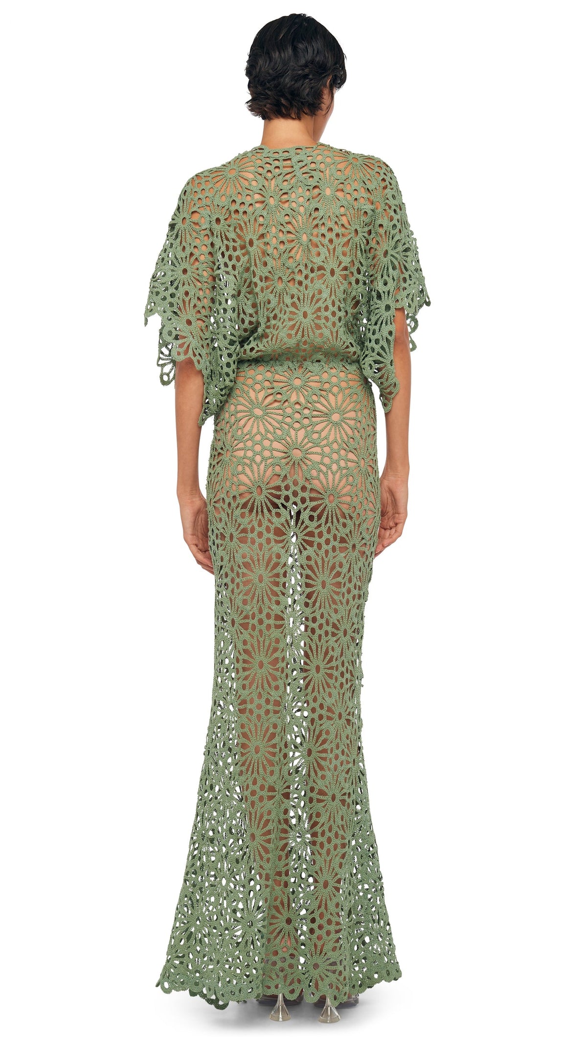 OBIE GOWN Vintage Green | Norma Kamali Women