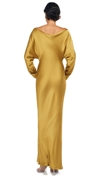 DOLMAN MARIA GOWN Asparagus | Norma Kamali Women