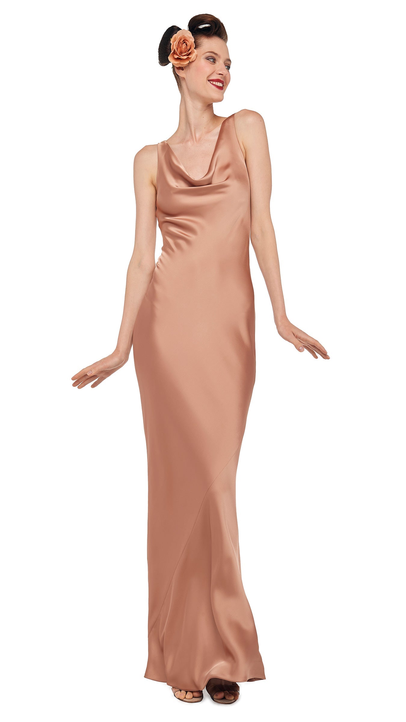 MARIA GOWN Cappuccino | Norma Kamali Women