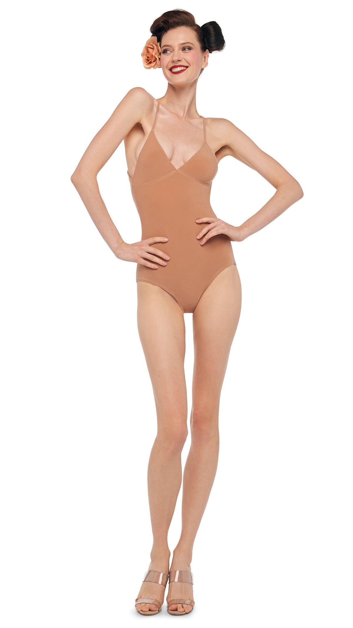 SLIP MIO BODYSUIT Cappuccino | Norma Kamali Women
