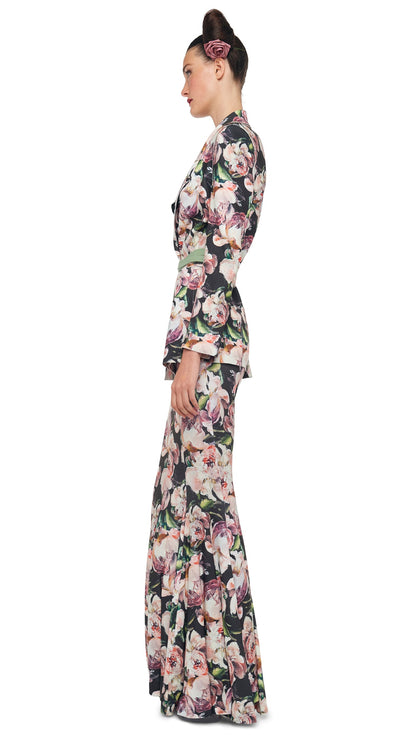LONG FISHTAIL SKIRT Peony | Norma Kamali Women