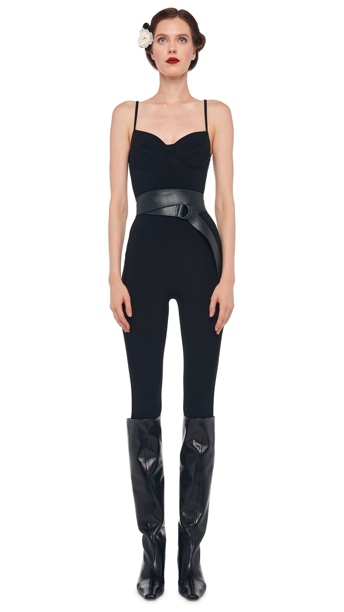 UNDERWIRE CATSUIT Black | Norma Kamali Women