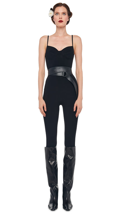 UNDERWIRE CATSUIT Black | Norma Kamali Women