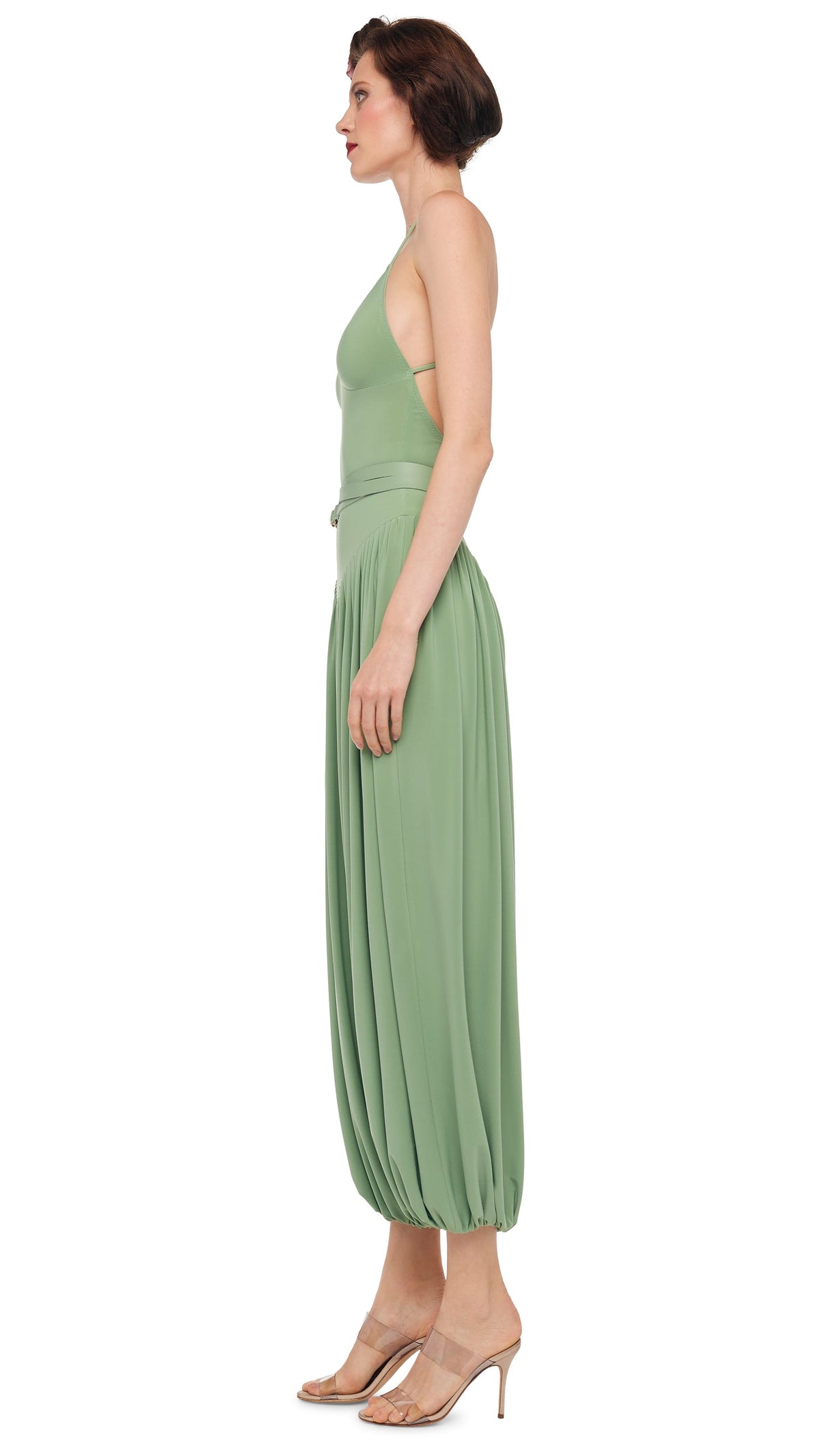 KENNY JUMPSUIT Vintage Green | Norma Kamali Women