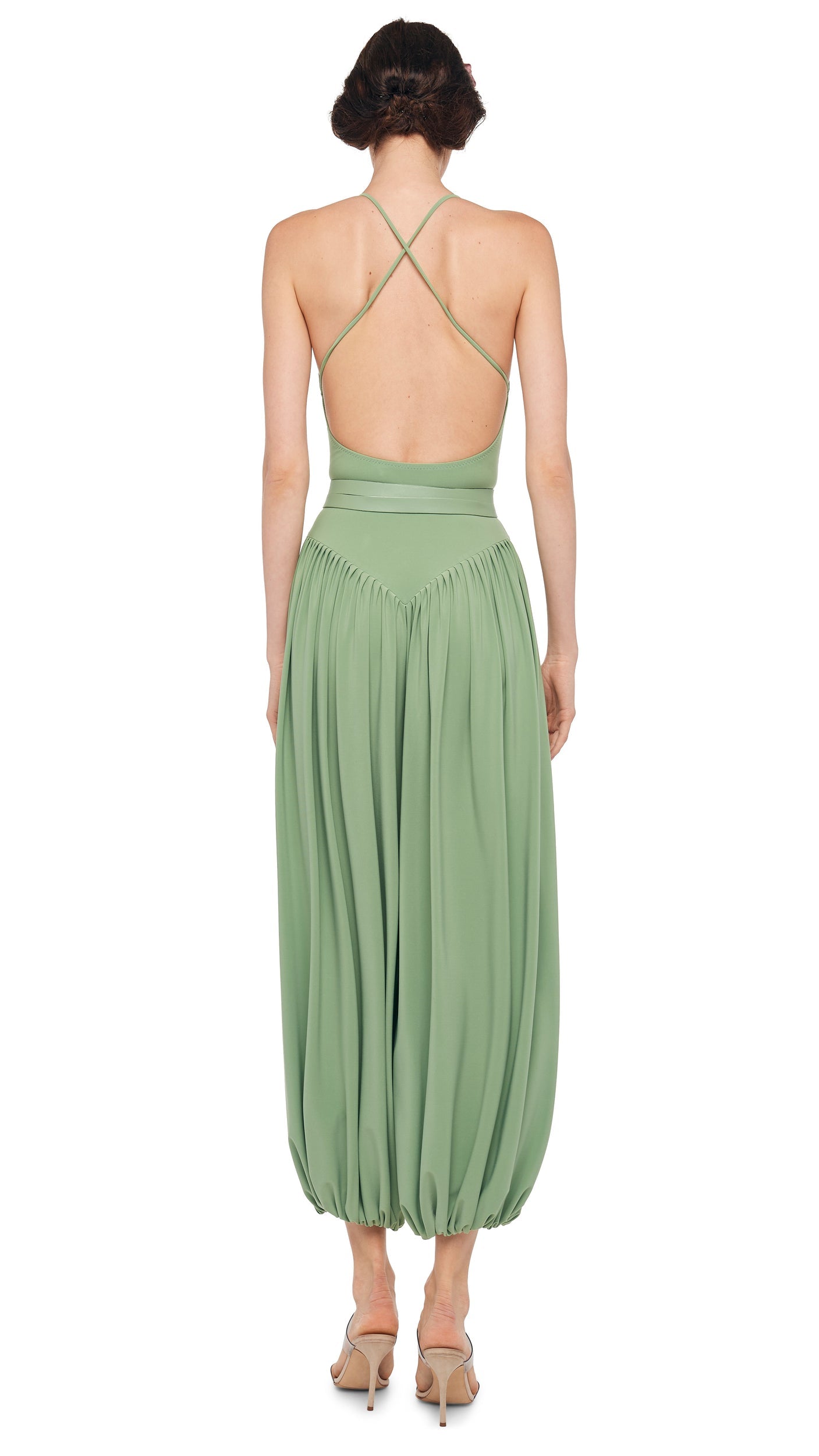 KENNY JUMPSUIT Vintage Green | Norma Kamali Women