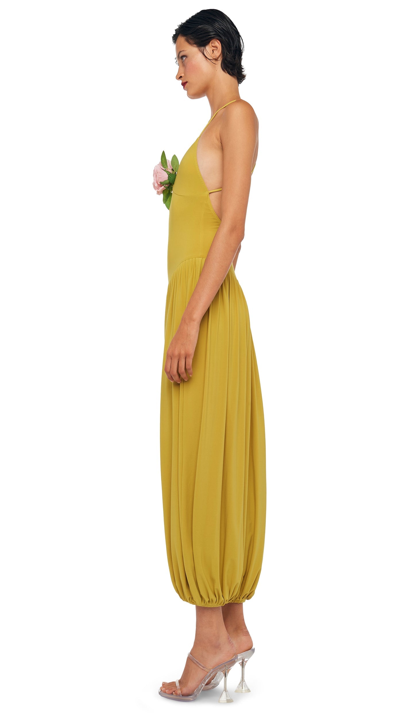 KENNY JUMPSUIT Asparagus | Norma Kamali Women