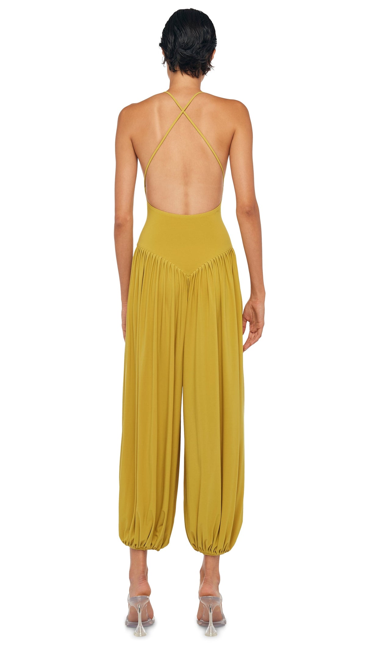 KENNY JUMPSUIT Asparagus | Norma Kamali Women
