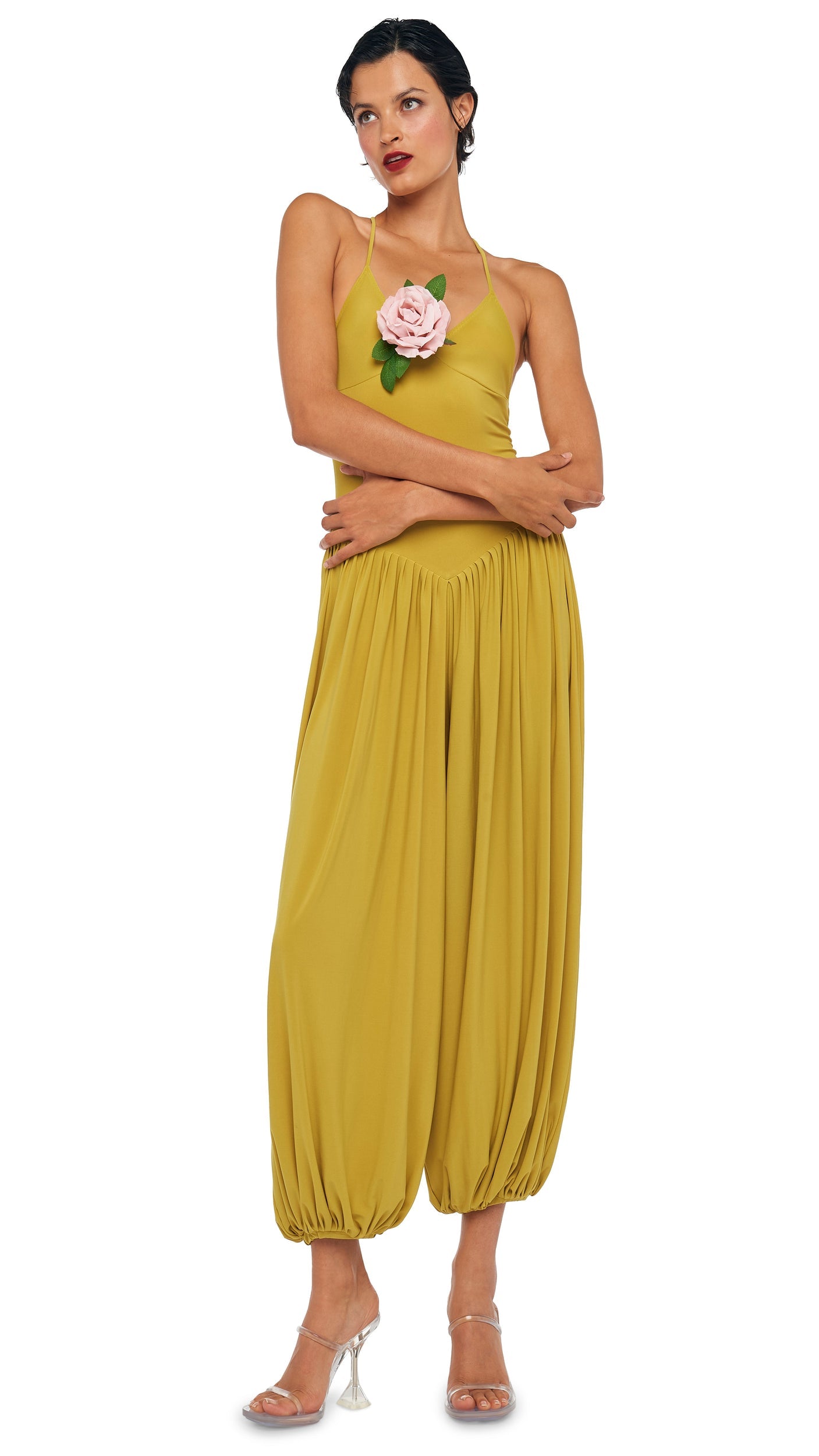 KENNY JUMPSUIT Asparagus | Norma Kamali Women