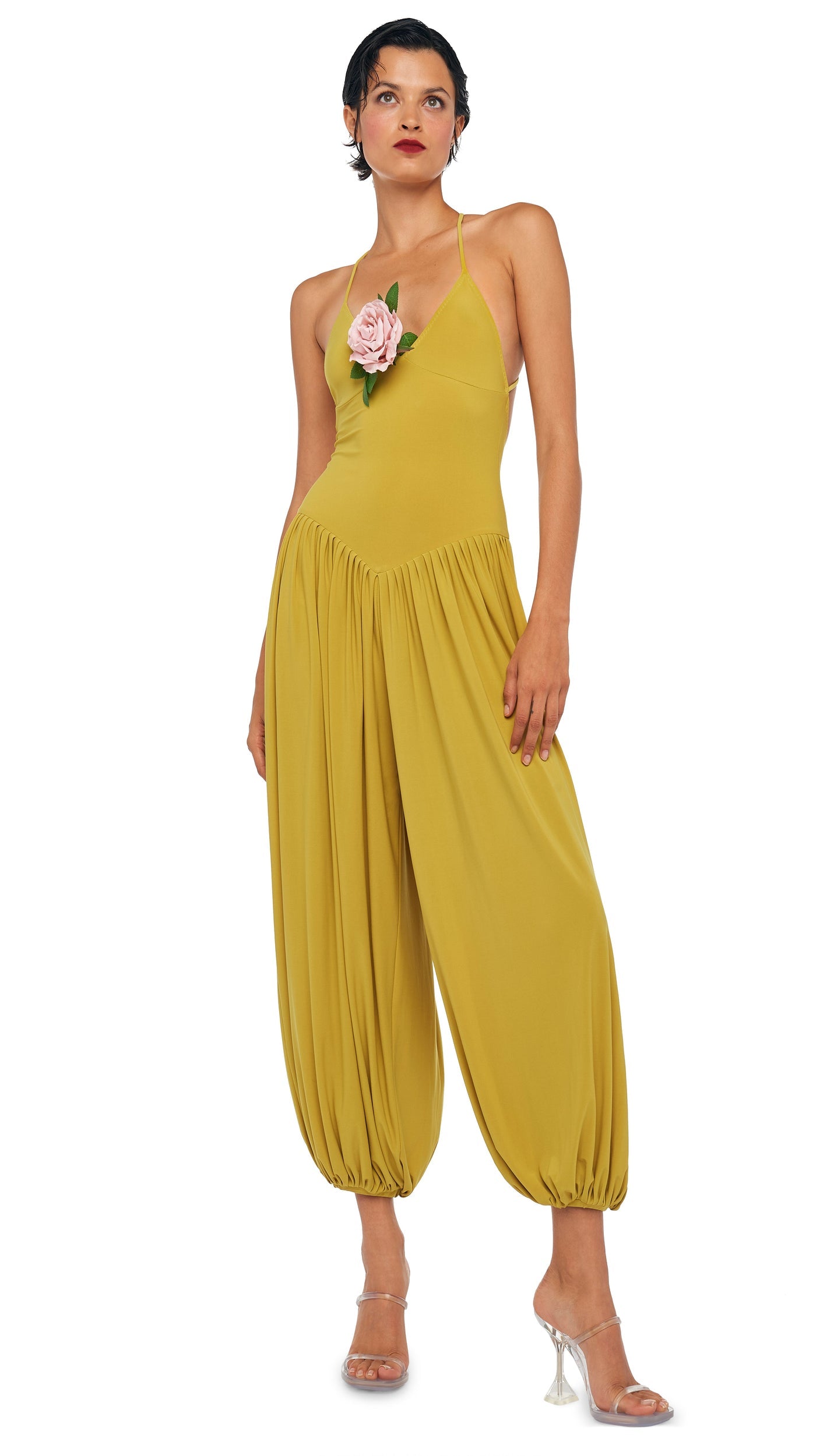 KENNY JUMPSUIT Asparagus | Norma Kamali Women