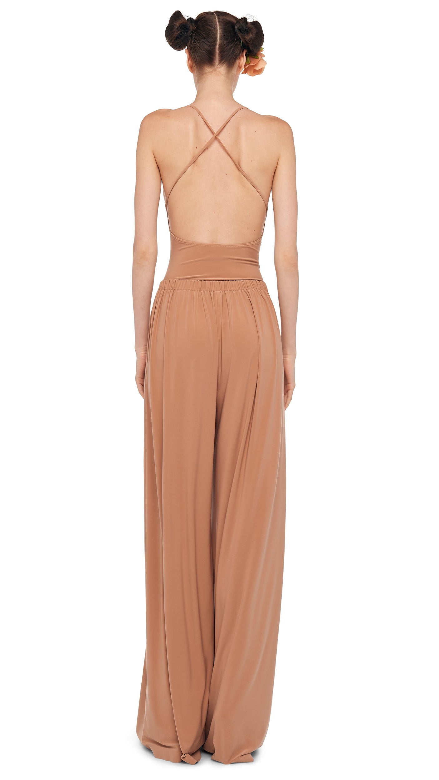 MENS PLEAT PANT Cappuccino | Norma Kamali Women