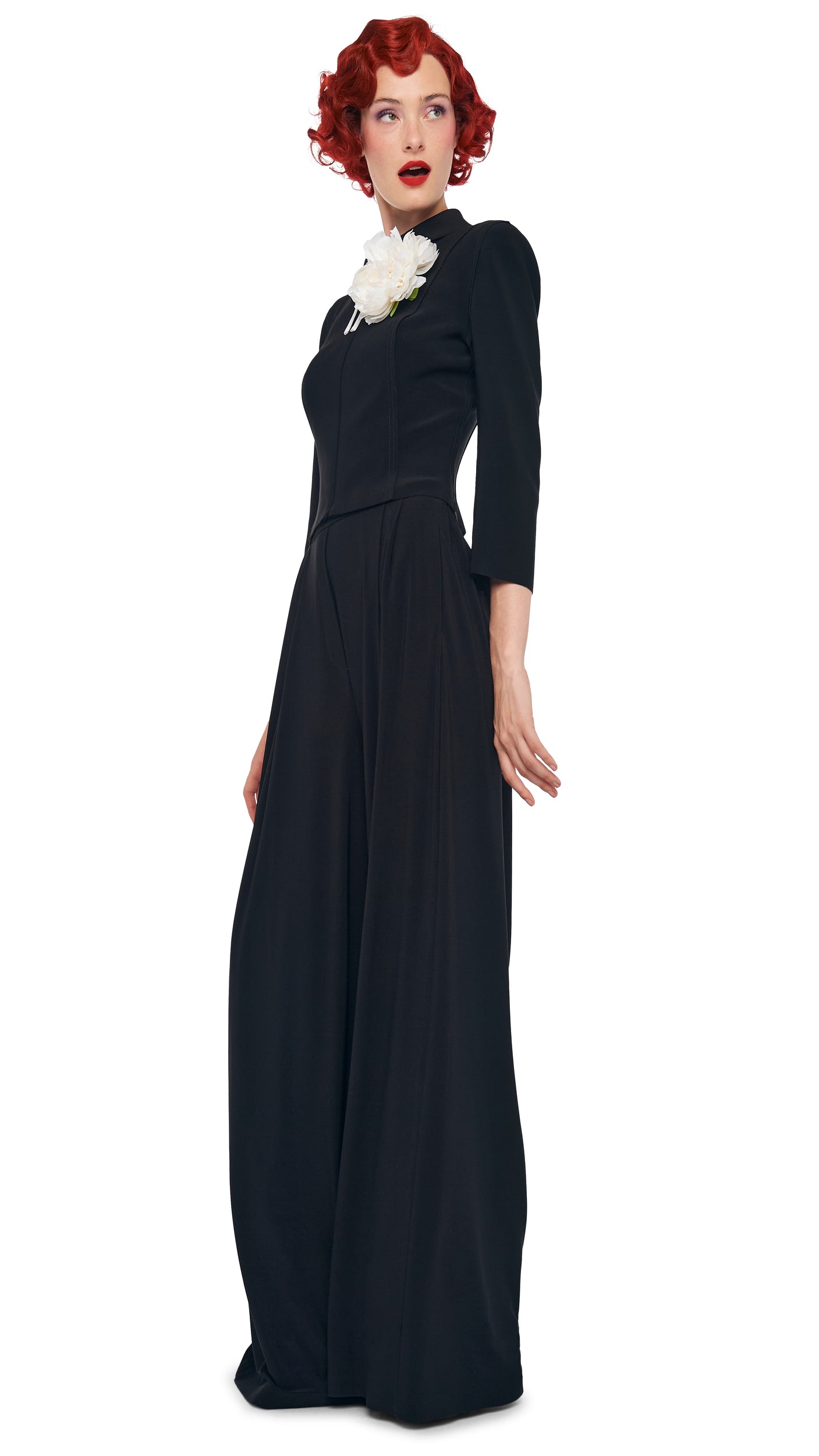 MENS PLEAT PANT Black | Norma Kamali Women