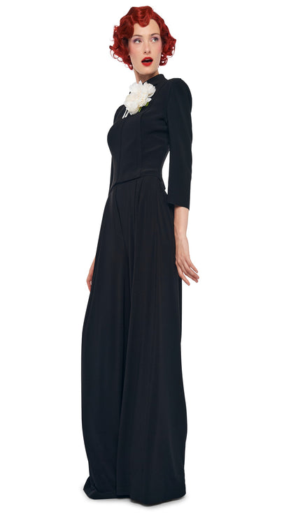 MENS PLEAT PANT Black | Norma Kamali Women