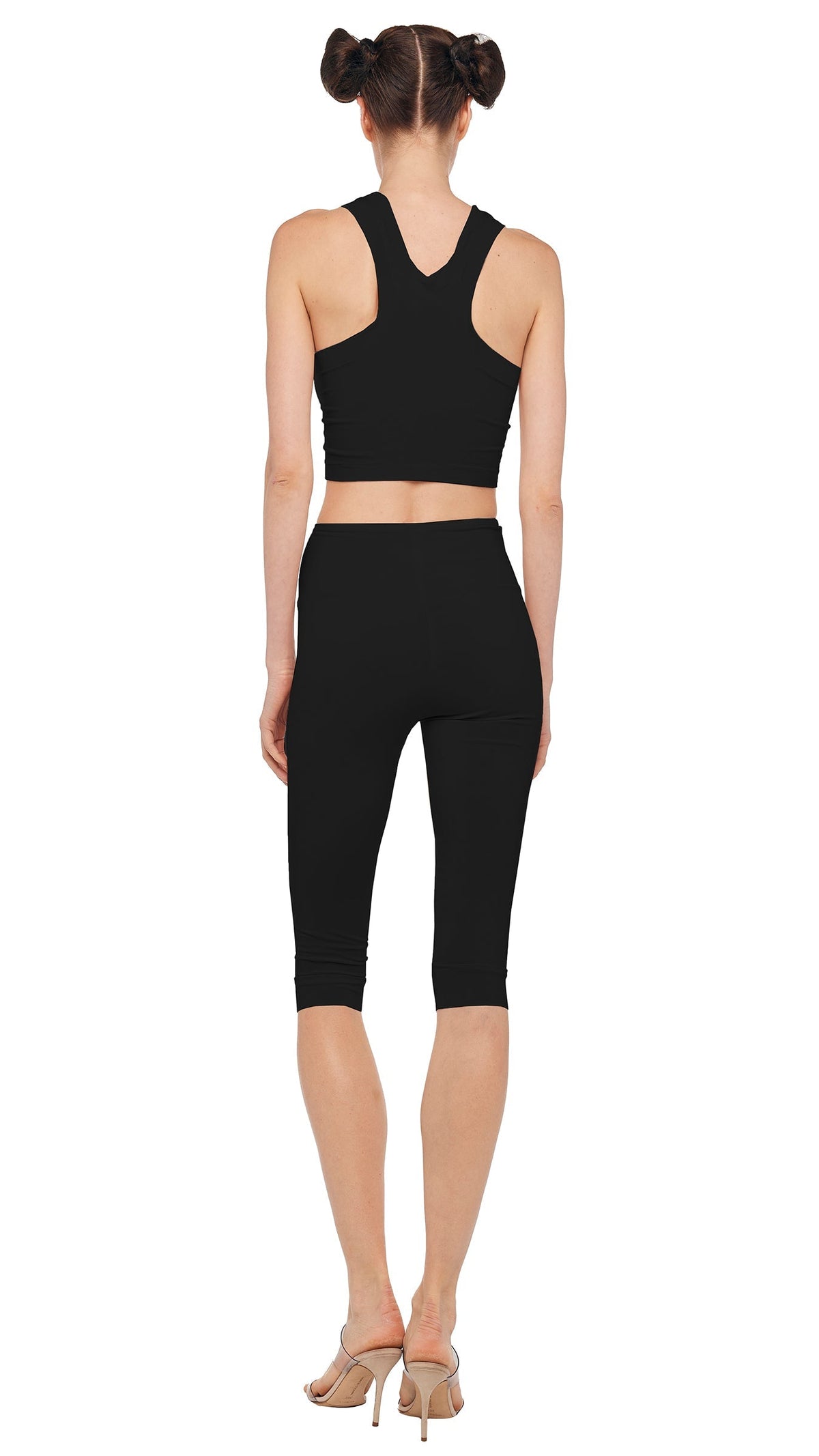 CAPRI LEGGING W/O WAISTBAND Black | Norma Kamali Women