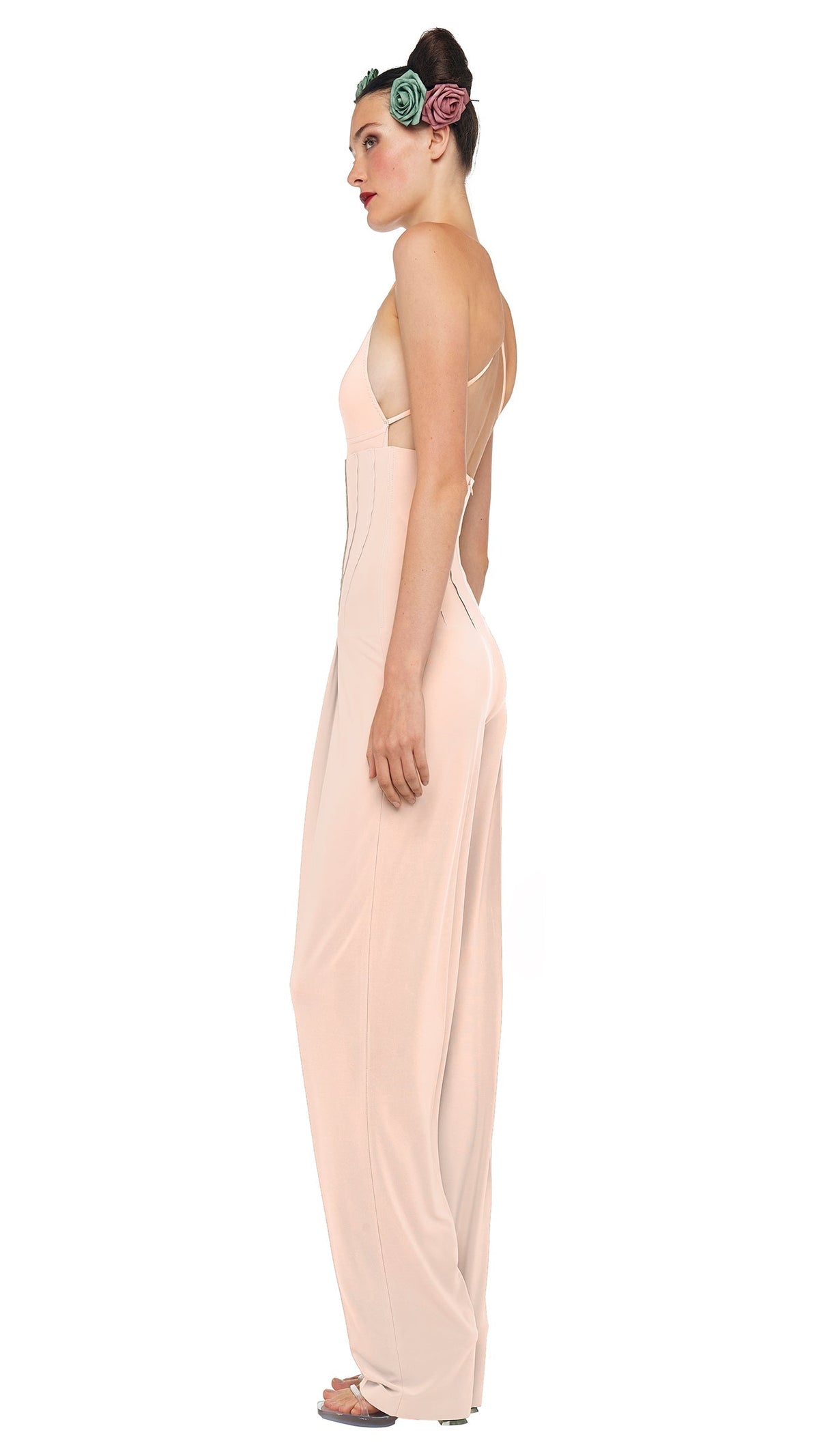 HIGH WAIST TAILORED PLEAT PANT Baby | Norma Kamali Women